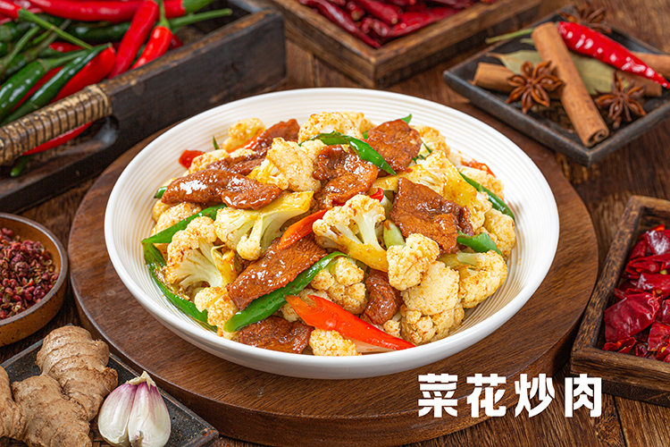 菜花炒肉
